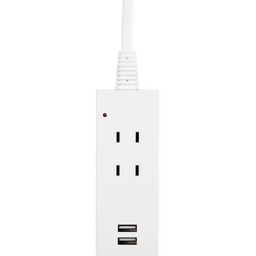 YAZAWA 雷ガード付2AC2USB2.1A1.