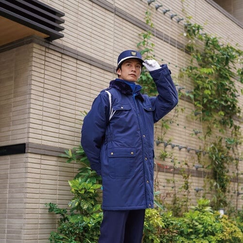 岡潮 警備防寒コート3700 (ユニセックス) L