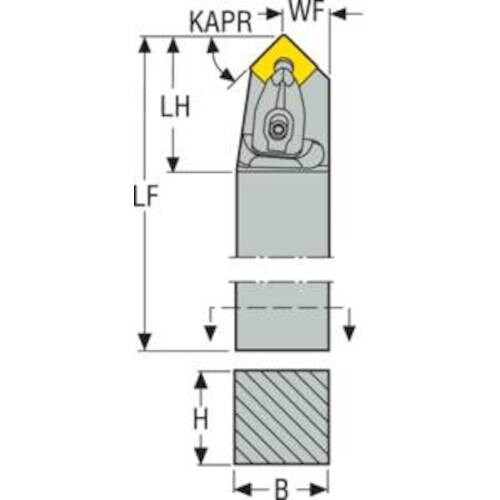 セコ ISO 旋削 ツールホルダ、外径用 DSDN