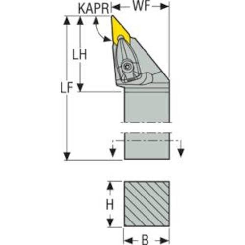 セコ ISO 旋削 ツールホルダ、外径用 DVJN