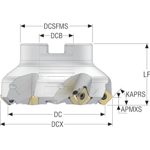 セコ フライス クワトロミル カッター