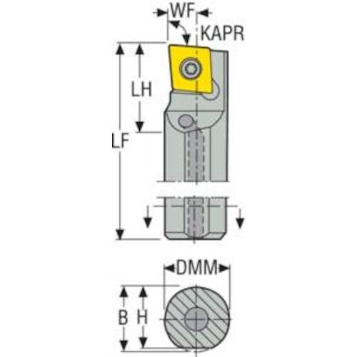セコ ISO 旋削 ツールホルダ、内径用 SCLD