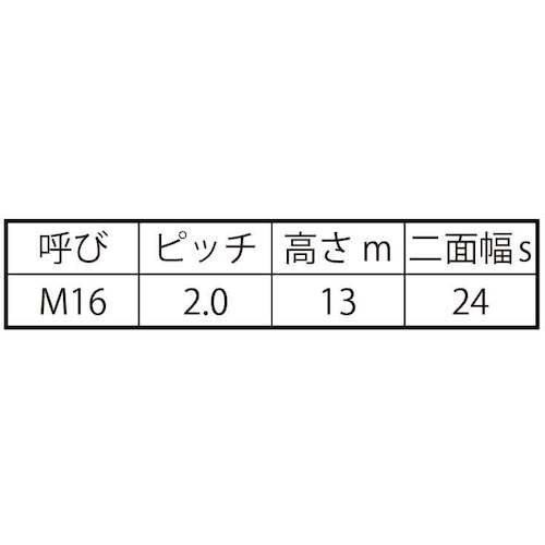 SUNCO 生地 左ナット(2種 切削品 M16(