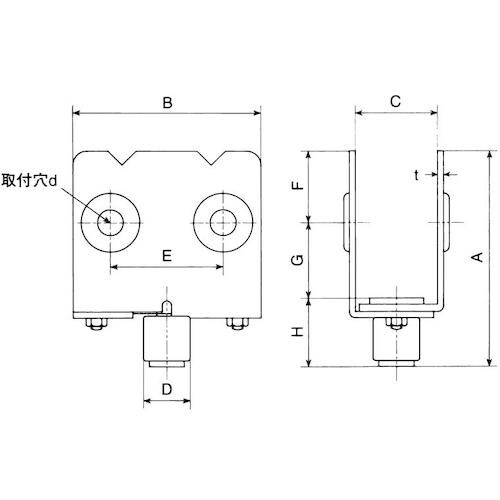 ヤボシ エプロン付ガイドローラー(ステンレス製)