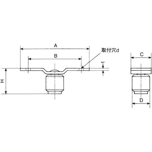 ヤボシ ガイドローラー(ステンレス製) 3号
