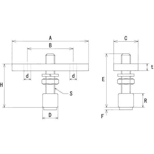ヤボシ プレート付ガイドローラー(スチール製) 3