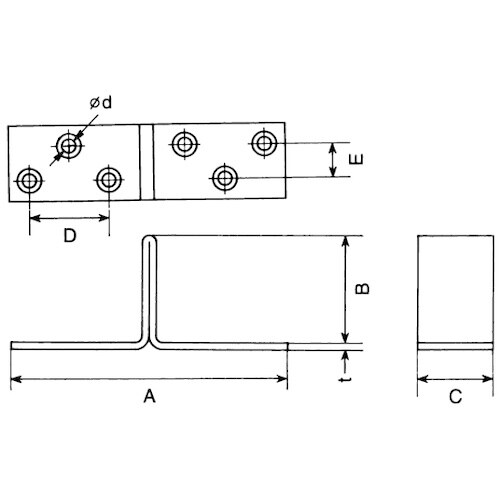ヤボシ 関止(スチール製) 3号