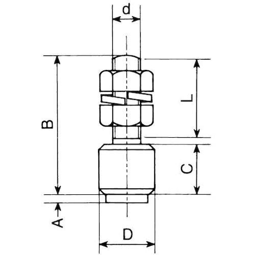 ヤボシ ボルト付ガイドローラー(鉄ローラー)(スチ