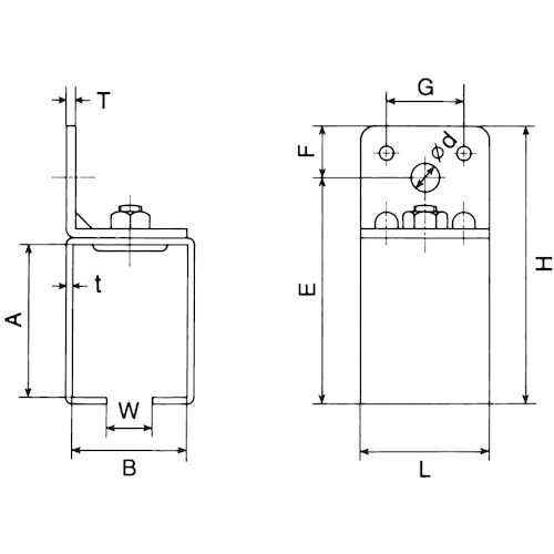 ヤボシ 横受一連(ステンレス製) 2号
