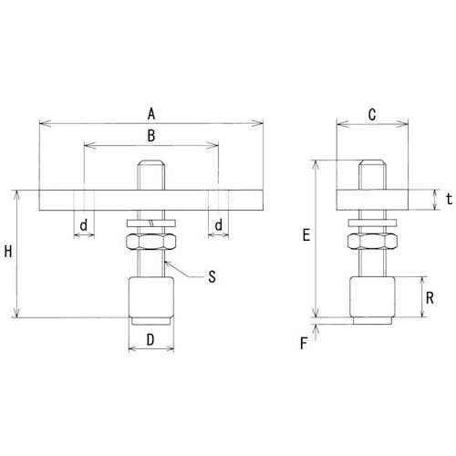 ヤボシ プレート付ガイドローラー(ステンレス製)