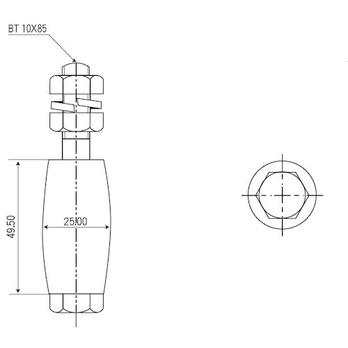 ヤボシ フジ門扉用枠付ガイドローラー 車のみ (ボ