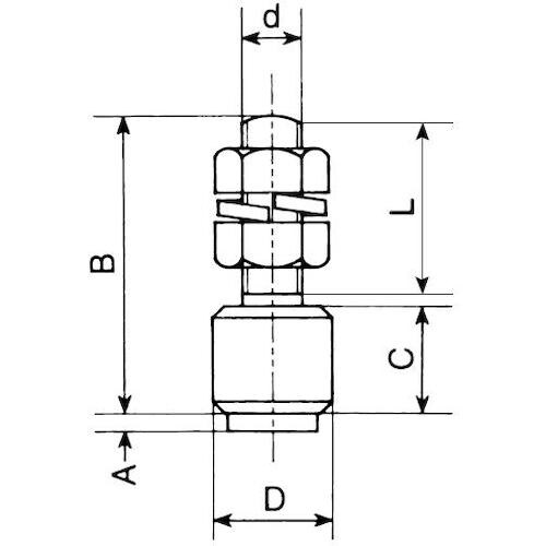 ヤボシ ボルト付ガイドローラー(樹脂ローラー)(ス