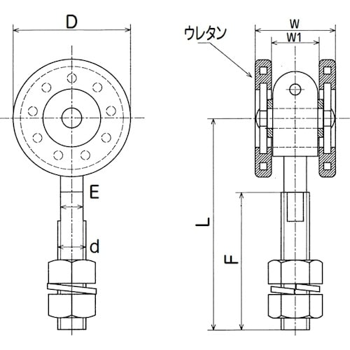 ヤボシ ウレタン単車(スチール製) 2号