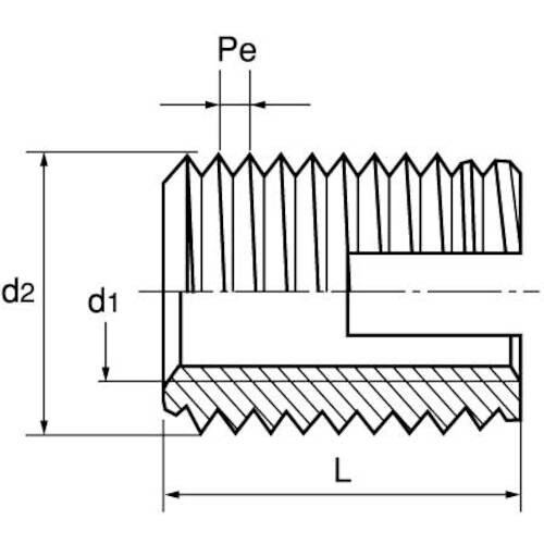 SUNCO 三価ホワイト エンザート 割溝タイプ(