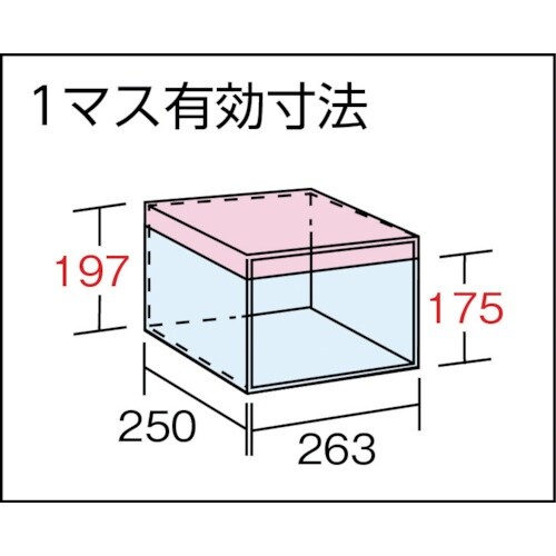 TRUSCO スチール製区分棚 KB型 コボレ止め