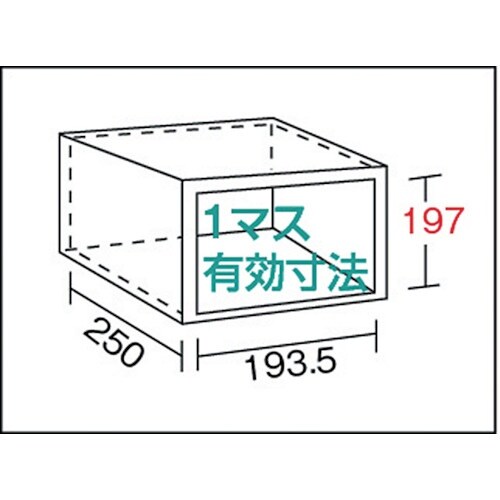 TRUSCO スチール製区分棚 KB型 コボレ止め
