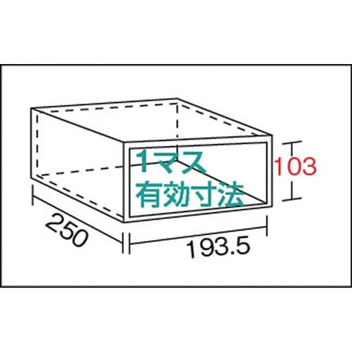 TRUSCO スチール製区分棚 KB型 コボレ止め