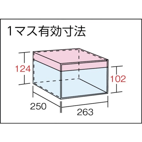 TRUSCO スチール製区分棚 KB型 コボレ止め