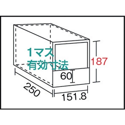 TRUSCO スチール製区分棚 KC−M型 前当り