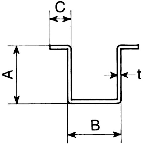 ヤボシ ガイドレール(スチール製) 4号/1820