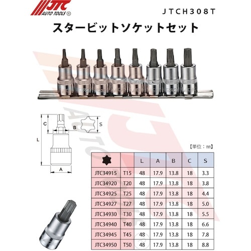JTC スタービットソケットセット