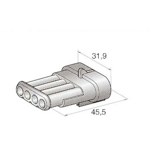 JTC ハウジング4極M(オス端子用)