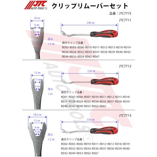 JTC クリップリムーバーセット
