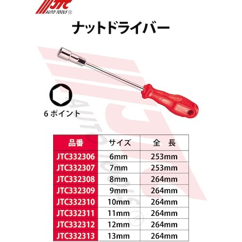 JTC ナットドライバー6mm