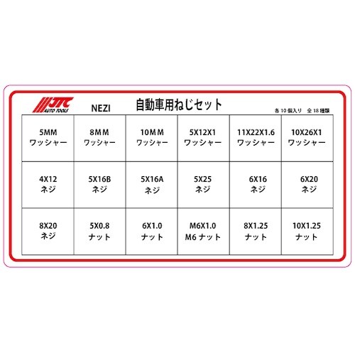 JTC 自動車用ねじセット