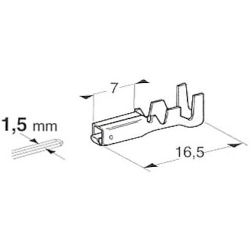 JTC メス端子適用電線0.75ー1.5mm2 1
