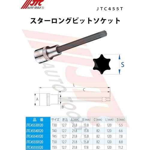 JTC スターロングビットソケット