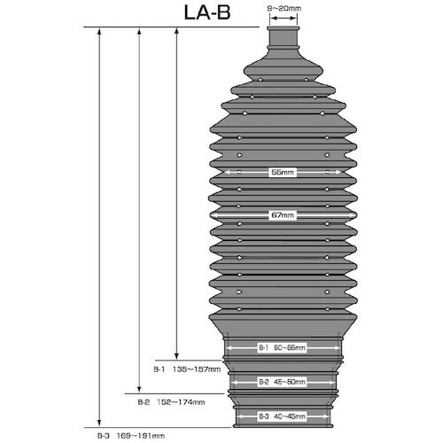 JTC ステアリングブーツBタイプ1個