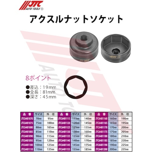 JTC アクスルナットソケット
