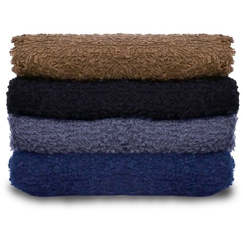 喜多 ロングタオル4枚組 ダークカラー No482