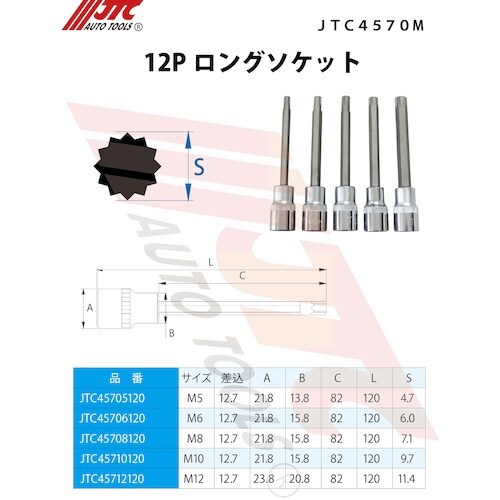 JTC 12Pロングソケット