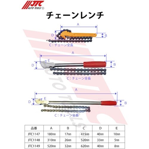 JTC チェーンレンチ