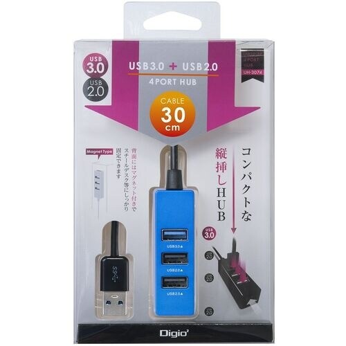 ナカバヤシ USB3.0+2.0 4ポートハブ 0