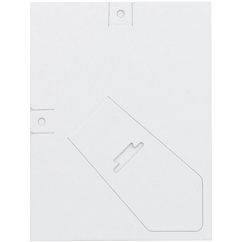 ナカバヤシ カラーVカット台紙L判/ブラック/V