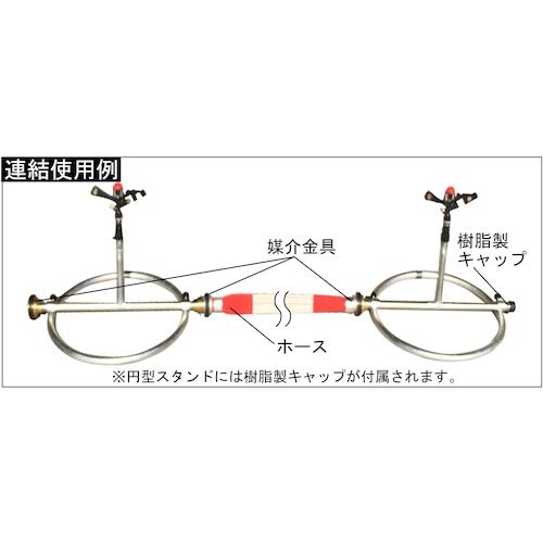 IWA スプリンクラーセット 鉄製 折り畳み円形ス