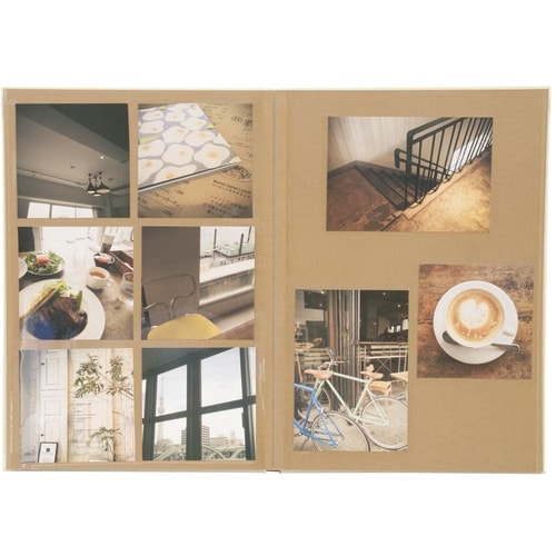 ナカバヤシ シンプラフト/ブック式フリーアルバム/