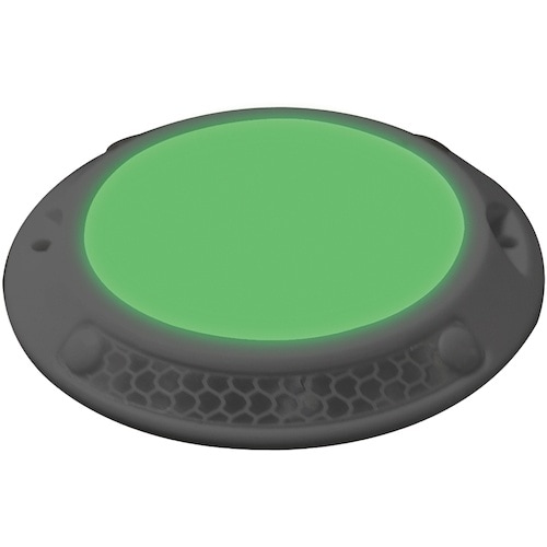 緑十字 超高輝度蓄光・反射縁石鋲 耐荷重1.5t