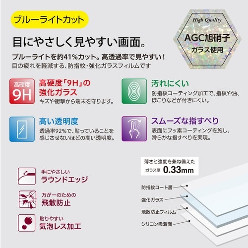 ナカバヤシ SurfaceGo用ガラスフィルム/透