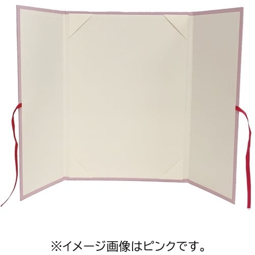 ナカバヤシ 証書ファイル観音開きリボン付きA4ピン