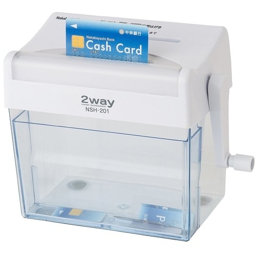 ナカバヤシ 2ウェイハンドシュレッダ201/ホワイ