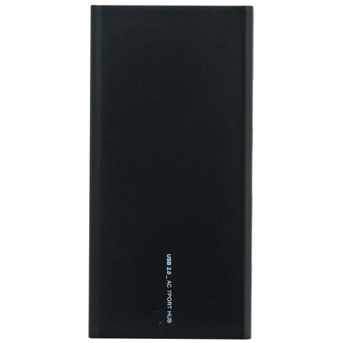 ナカバヤシ USB2.0AC7ポートハブブラック