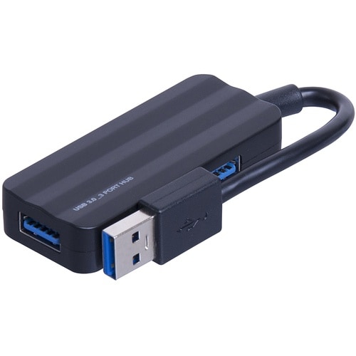 ナカバヤシ 3ポートUSB3.0ハブブラック