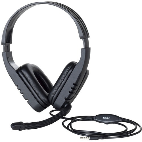 ナカバヤシ 4極ヘッドセット/ブラック