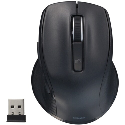 ナカバヤシ 小型無線静音5ボタンBlueLEDマウ