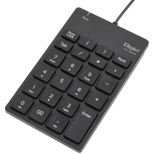 ナカバヤシ 有線静音テンキー/ブラック
