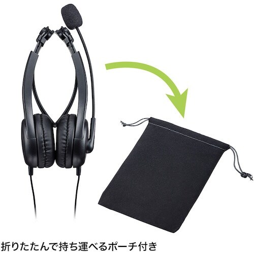 SANWA 4極対応ヘッドセット